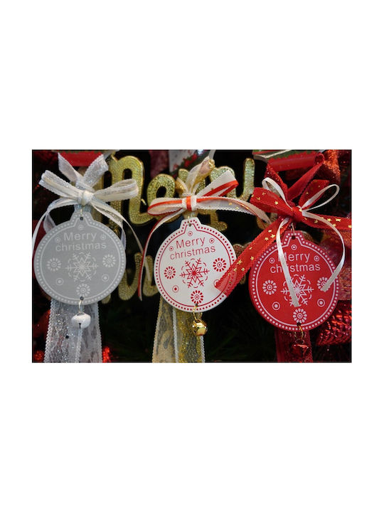 Christmas Tree Ornament Medallion Alista Home Gray Wood 25 Cm