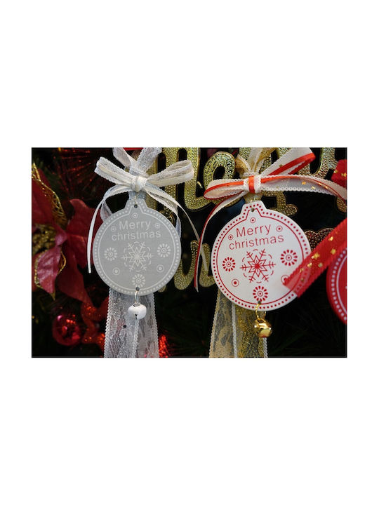Christmas Tree Ornament Medallion Alista Home Gray Wood 25 Cm
