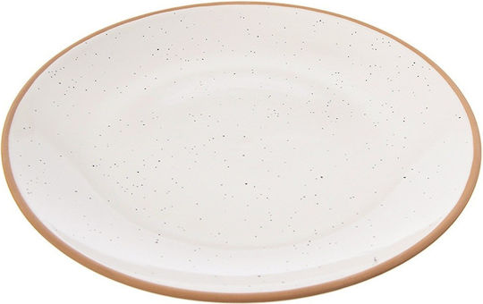Orion Πιάτο Γλυκού Κεραμικό Μπεζ με Διάμετρο 20cm