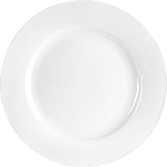 Orion Mona Servierplatte für Wüste aus Porzellan Weiß mit Durchmesser 19cm 6 Stück