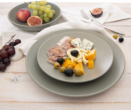 Orion Ceramic Green Dessert Serving Plate with Diameter 27cm