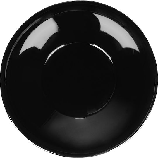 Vilde Vilde Servierplatten und Schüsseln Tiefes Glas Schwarz mit Durchmesser 21,5cm 6 Stück