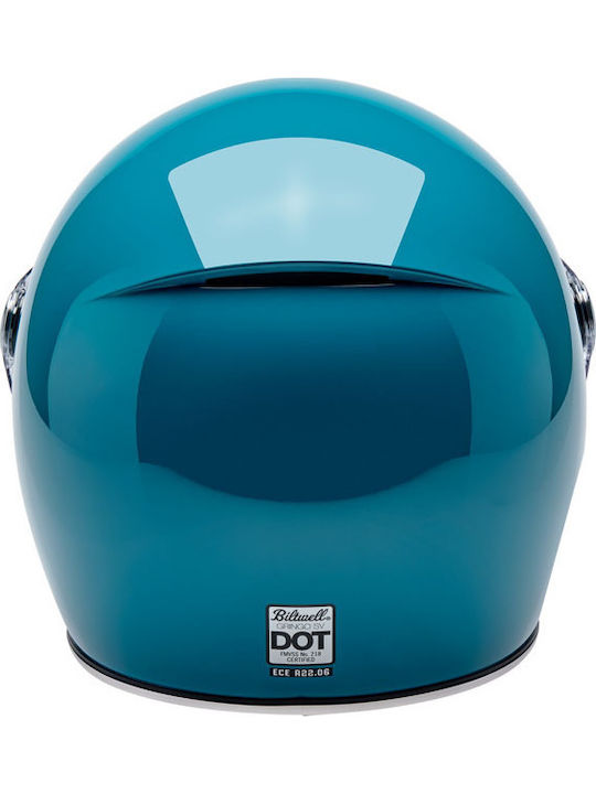 Biltwell Gringo SV Gloss Atlantic Teal Motorcycle Helmet Full Face DOT / ECE 22.06 Biltwell Gringo SV Gloss Atlantic Teal Motorcycle Helmet Full Face DOT / ECE 22.06