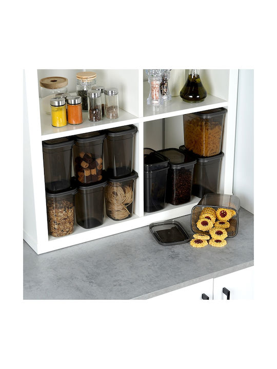 Vilde Комплект 12 Бройки Вази За Кафе И Паста С Капак Прозрачен Пластмасов 1000мл