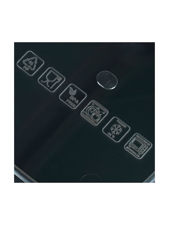 Vilde Set 6 Bucăți Vaze Pentru Cafea / Paste Cu Capac Plastic Transparent 1850ml