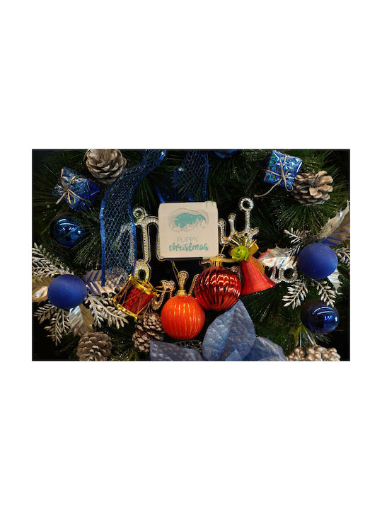 Set 24 Ornamente De Crăciun Pentru Brad Tip Glob Roșii Maro Din Polistiren Cu Finisaj Sclipici Cutie 5 Cm Adâncime X 29 Cm Lungime X 19 Cm Înălțime