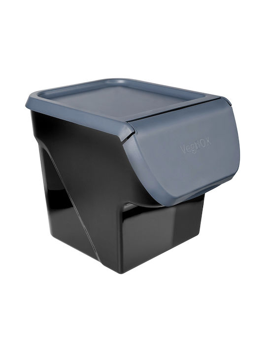 Vilde Set of 3 General Use Boxes with Gray Plastic Lid 3x26x34cm