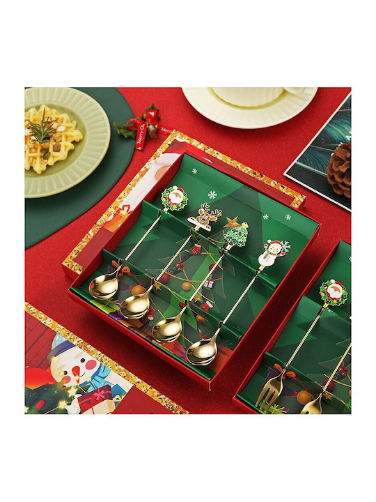 Alista Home Set Tacâmuri De Crăciun Moș Crăciun 19.5x16x2cm 4 Bucăți