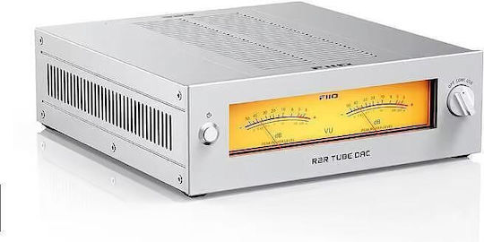 Fiio Warmer R2r Tube Dac Amp – Напълно Балансиран 24-битов R2r Jj E88cc Лампов Буфер Usb Оптичен Коаксиален Вход Rca & Xlr Изход Сребрист