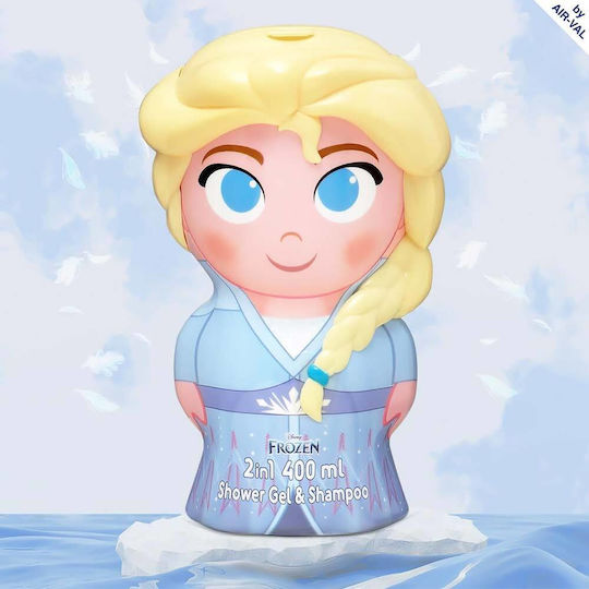 Air-Val International Παιδικό Αφρόλουτρο & Σαμπουάν Frozen Elsa 2 σε Μορφή Gel 400ml