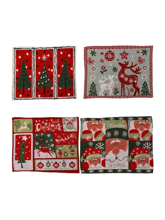 Alista Home Christmas Tableware Ornaments Placemats with Santa Claus Alista Home Christmas Tableware Ornaments Placemats with Santa Claus