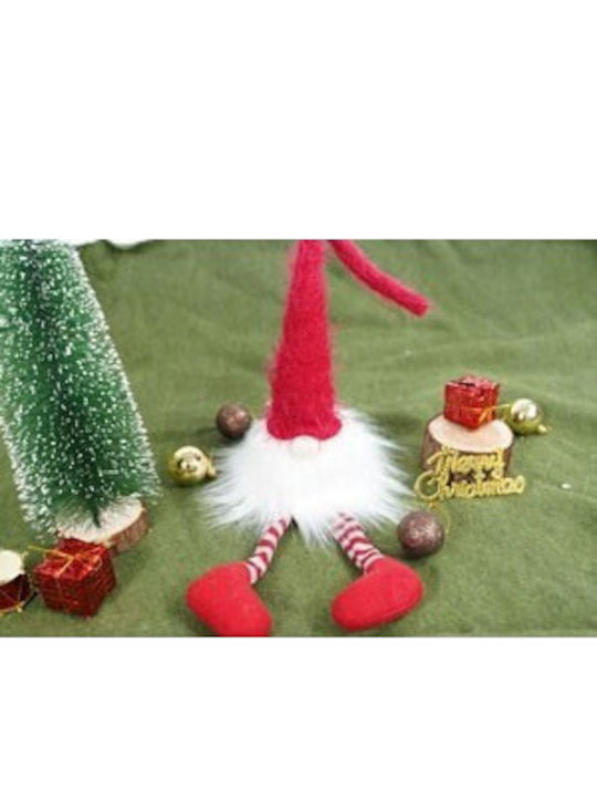 Christmas Elf Ornament Alista Home White Red Textile 52 Cm
