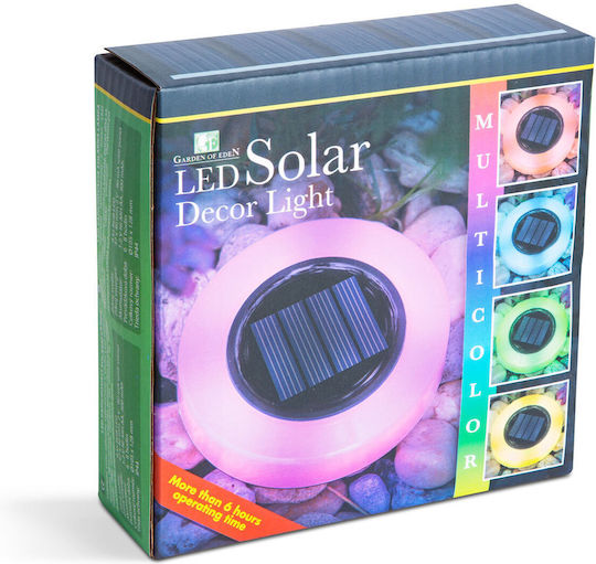 Circular Led Rgb Solar Garden Lamp Outdoor Lighting Stake Color Changing