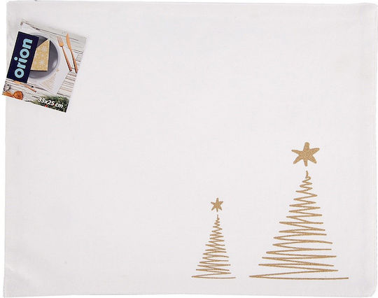 Orion Christmas Fabric Placemats Trees 33.5x26cm