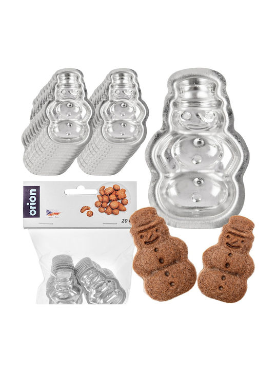 Orion Set Forme De Tăiat Biscuiți Oameni De Zăpadă 5.5x3.5x1.5cm 20 Bucăți