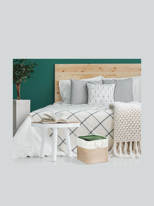 Relaxdays Текстилна Кутия За Съхранение Бежова 4 Бройки