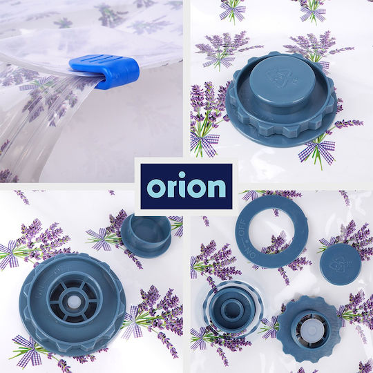 Orion Πλαστική Σακούλα Αποθήκευσης Ρούχων Αεροστεγής και με Κενό Αέρος σε Λευκό Χρώμα 6τμχ
