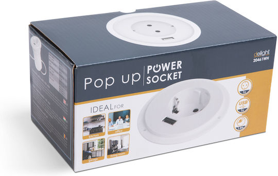 Alista Home Monopriză cu USB-A și Cablu de 1.5m