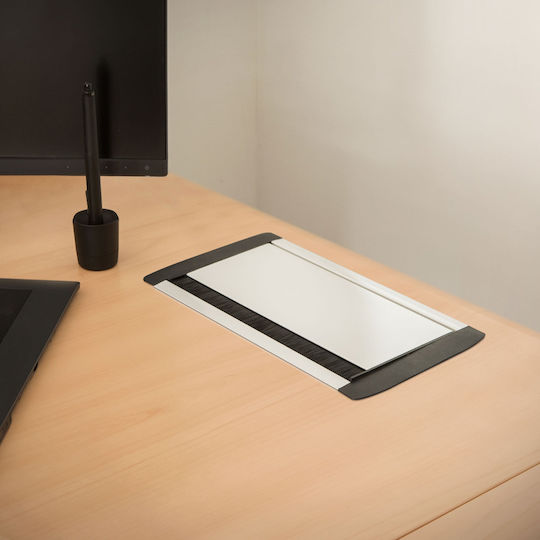 Alista Home Bandă de Alimentare cu 3 Prize cu USB-A și Cablu de 1.5m Argintiu