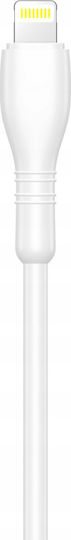 Jellico Cablu USB-A la Lightning Alb 1m