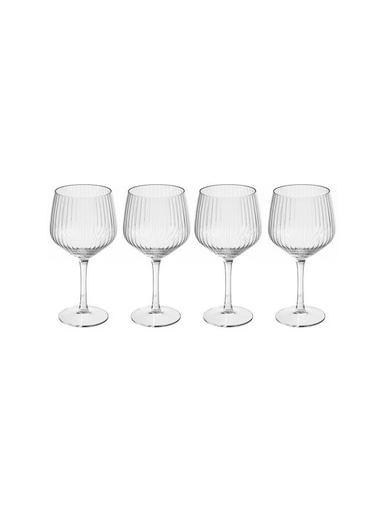 Excellent Houseware Set Of White Wine Water Cocktail Drinking Glass Goblets 580ml 4 Pieces