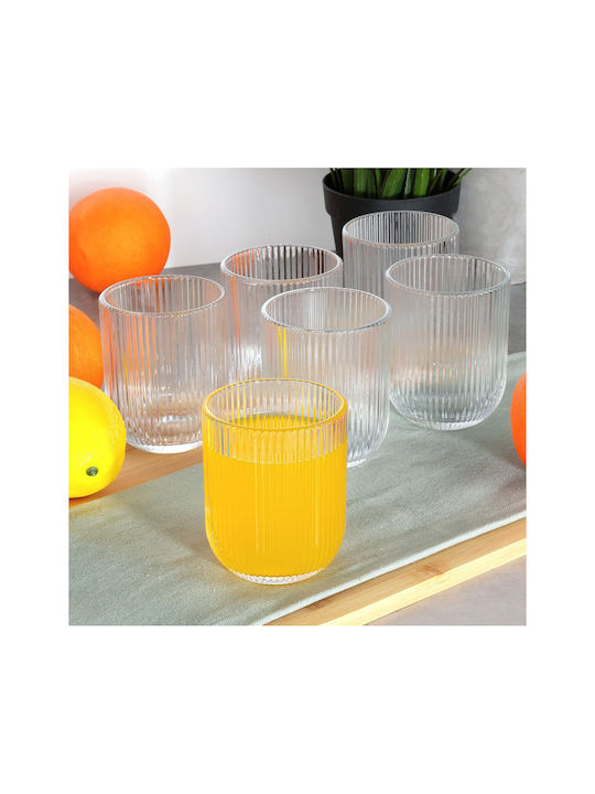 Vilde Set of Cocktail/Drinking and Water Glasses Made of Glass 250ml 6 Pieces