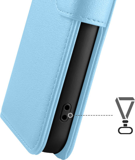 Zanaé Wallet Case Redmi A5 Stand Function Magnetic Tab Light Blue
