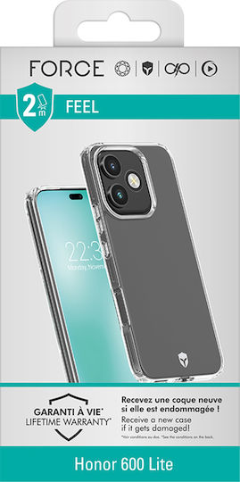 Force Case Case Honor 600 Lite Stoßfest 2m Tryax 3D Technologie Anti-Gelbfärbung Transparente Handyhülle