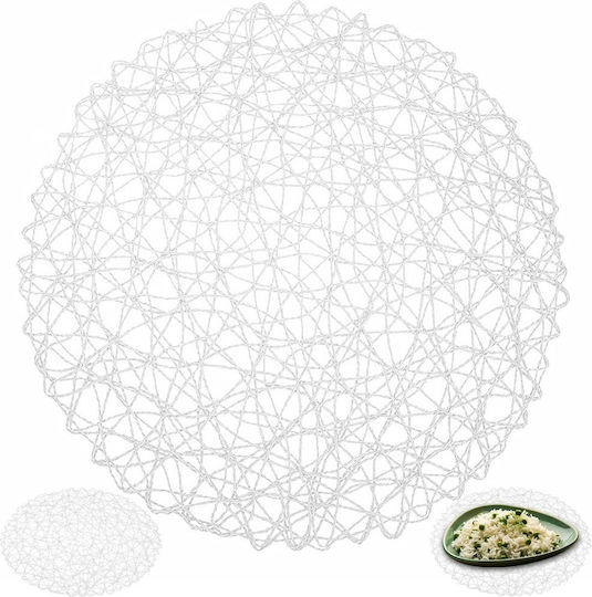 Orion Runde Papier Tischsets Weiß