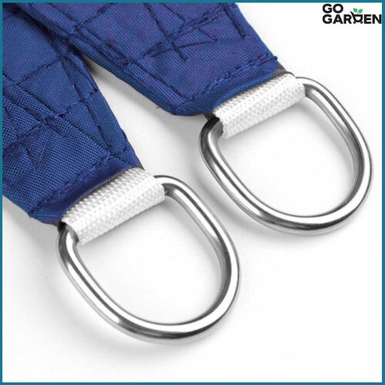 GoGarden Rechteckiges Sonnensegel Marineblau 3x4m 160 g/m²