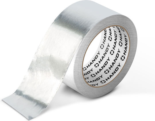 Bandă Adezivă Din Aluminiu 25 M X 48 Mm Bandă De Izolare Termică Etanșare Conducte De Ventilație Rezistentă La Căldură Acrilică
