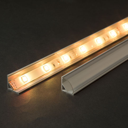 Aluminum Led Profile 1m Corner Led Strip Rail 16x16mm Corner Mount Protection Cooling Strip
