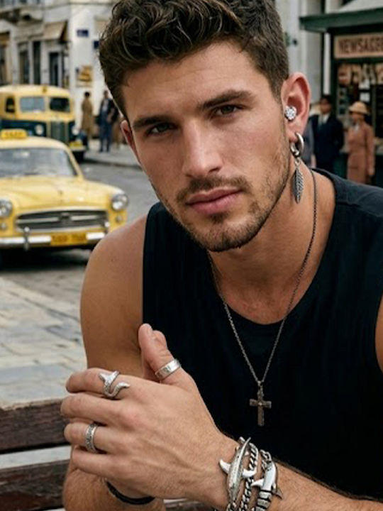 Sharks Bay Clothing Cercei Cu Șurub Bărbați Din Oțel Sharks Bay Clothing Cercei Cu Șurub Bărbați Din Oțel