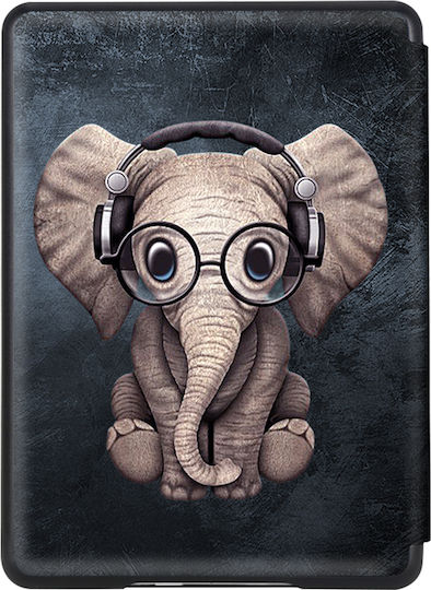 Case Kindle Paperwhite 2024 7" Inkora Air Groovy Elephant