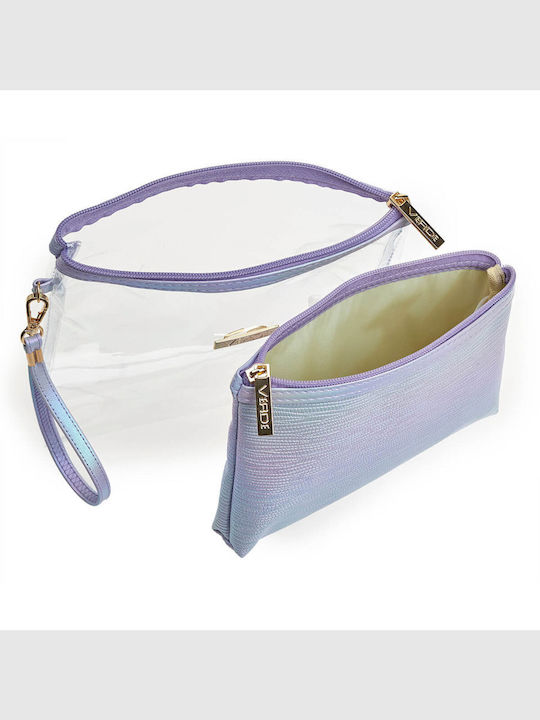 Verde Women's Lilac Toiletry Bag 24cm 07-0273-lilac