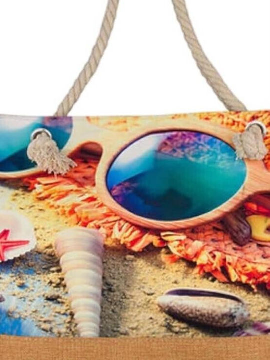 De Raggi Stoffe Strandtasche Mehrfarbig