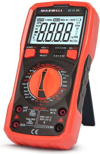 Alista Home Multimetru Digital True RMS cu Măsurare AC / DC GLB_25301