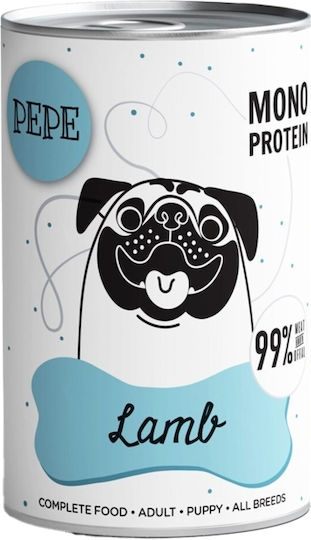 Paka Zwierzaka Wet Dog Food in Cans with Lamb and Meat 6x400gr