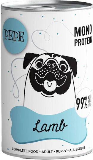 Paka Zwierzaka Wet Dog Food in Cans with Lamb and Meat 6x400gr