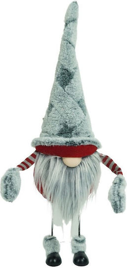 Ornament Elf De Crăciun Alista Home Gri Roșu Textil 55 Cm