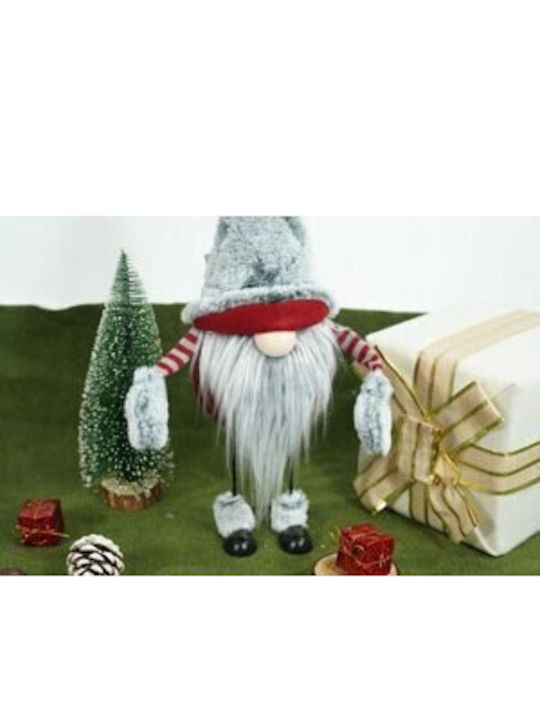 Коледна Фигура Elf Alista Home Сив Червен Текстил 55 См