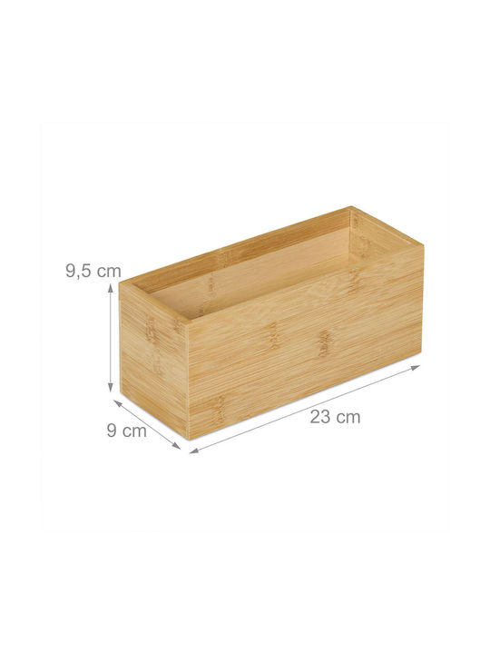 Relaxdays Tabletop Wooden Brown Base