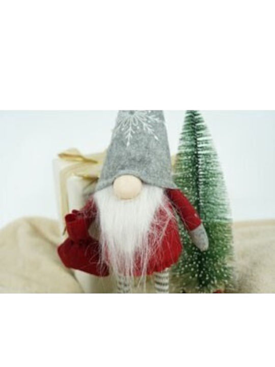 Weihnachtself Anhänger Alista Home Rote Weiße Textil 42 Cm
