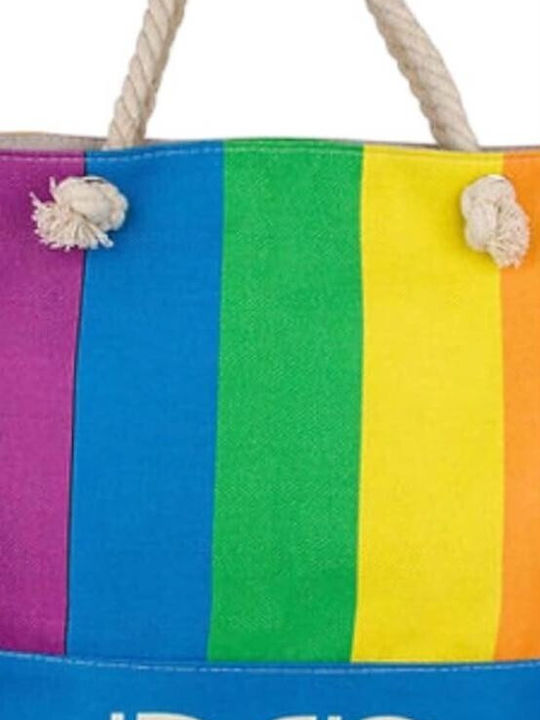 De Raggi Stoffe Strandtasche Mehrfarbig