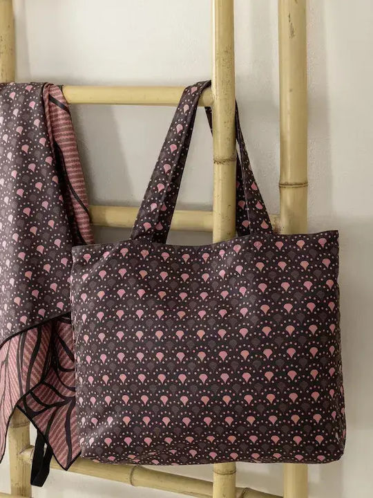 Nima Te Quiero Fabric Purple Beach Bag