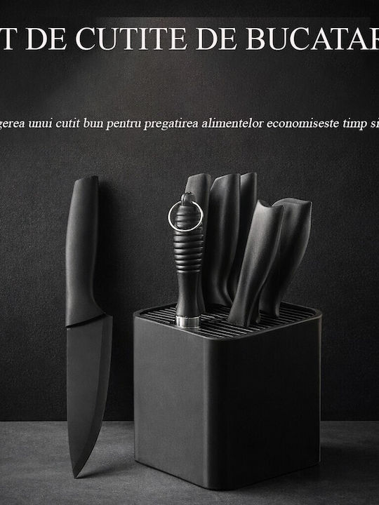 Alista Home Set Cuțite Cu Bază Din Oțel Inoxidabil 9 Bucăți