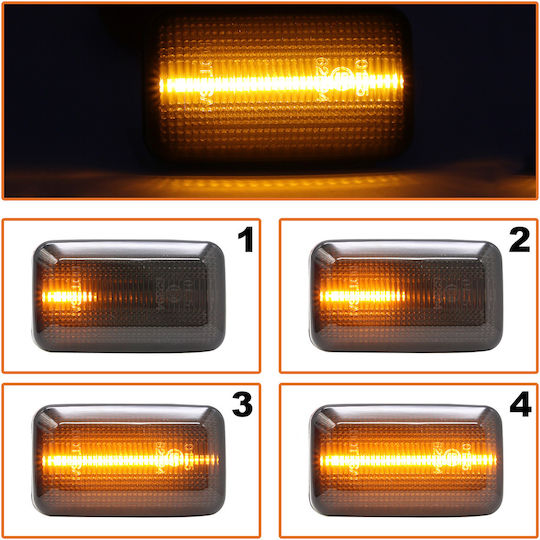 VW Corrado Golf I II Jetta I II Lumini LED Semnalizator Lateral Fumuriu Dinamic Set 2 Bucăți