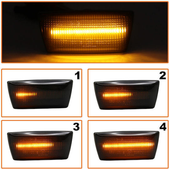 Opel Astra H 2004 Lumini LED Semnalizator Lateral Fumuriu Dynamic Set 2 Bucăți