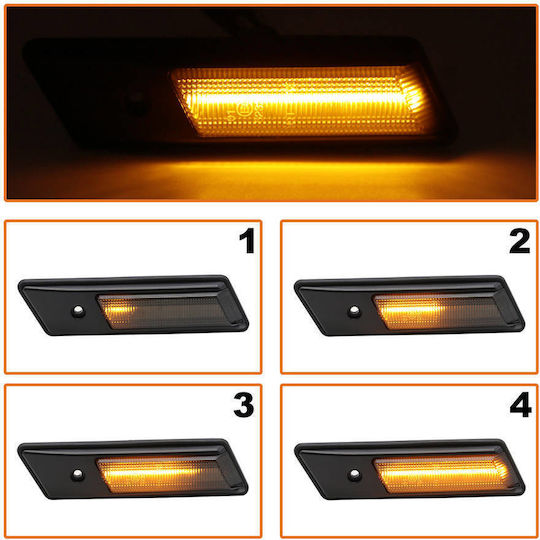 BMW 3 E36 90-96 LED Seitliche Blinkleuchten Rauchdynamik Satz 2 Stücke