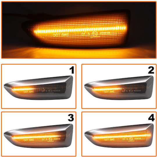 Opel Zafira C 2011 LED Seitliche Blinklichter Rauchend Dynamisch 2 Stück Satz